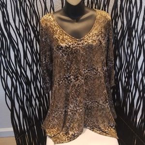 Animal print blouse